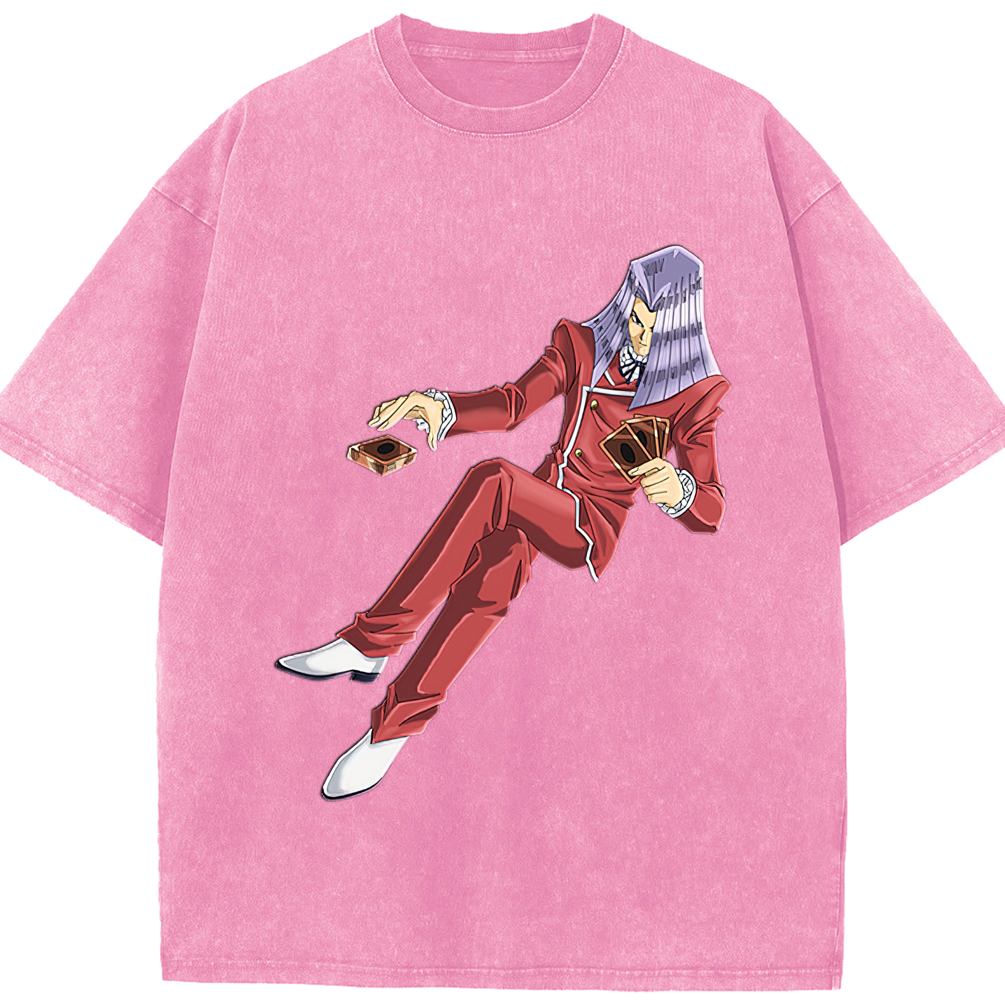 （画像用） 遊☆戯☆王 Yu-Gi-Oh! 綿100% ヴィンテージ風 半袖Tシャツ（フロントプリント）